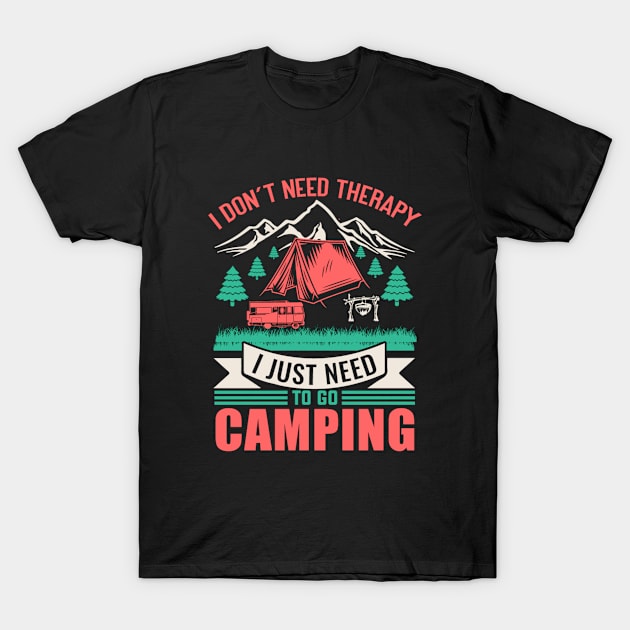 Camping T-Shirt by MckinleyArt